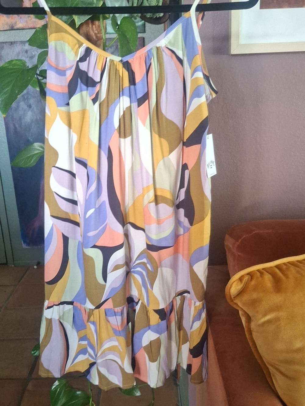 Brand New Billabong Multicolor Babydoll Dress